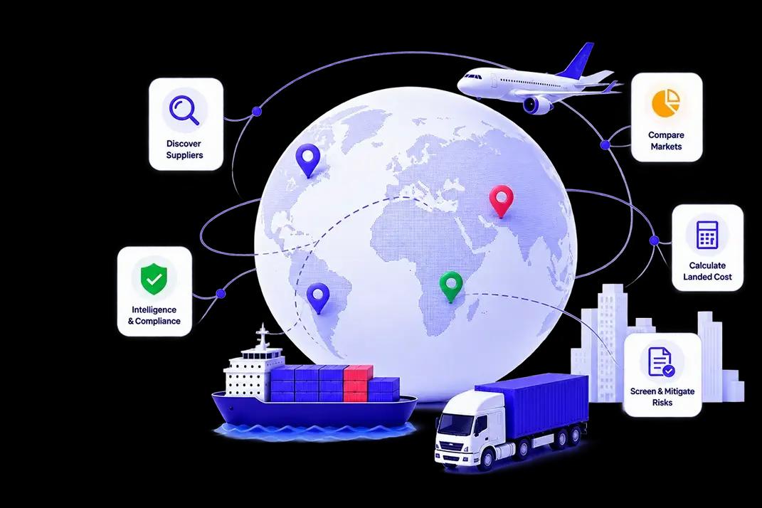 Trademo Intel trade prospecting dashboard surfacing verified global buyers and suppliers from real shipment activity.